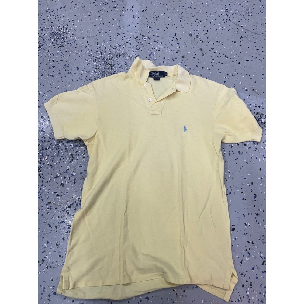 Polo Ralph Lauren Polo Shirt Classic Fit Short Sleeve‎ Casual Yellow M